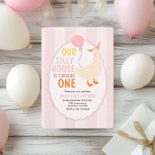 我々の間抜け鵞鳥が一羽に変わる | 可愛カラフルい 招待状