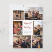 我々の願い |クリスマスレター&6フォトコラージュ シーズンカード (正面)