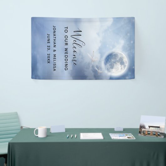 我々の魔法結婚の白鳥へようこそ 横断幕 (トレードショー)