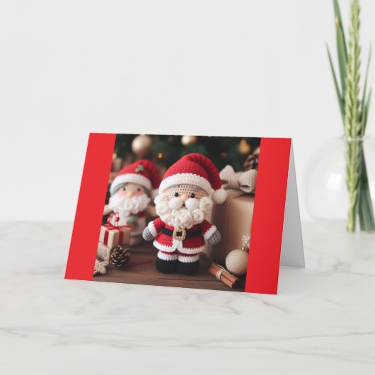 我々の3人はクリスマス楽しそうに言いたい シーズンカード (正面)