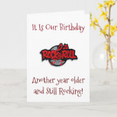 我々の「相互転が誕生日」にまだ「愛のロック/愛の」 カード (黄色い花)