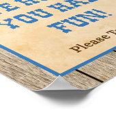 我々はあなたがおもしろいカウボーイの好意のサインを持っていたことを願う ポスター (角)