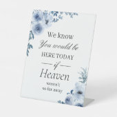 我々はあなたがボーホダスティブルーフローラいる知っている 台座サイン (正面)