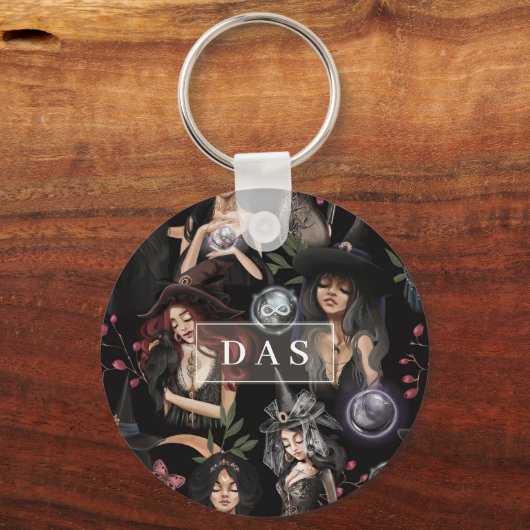 我々はあなたが燃えることができない魔女の娘だ キーホルダー (正面)