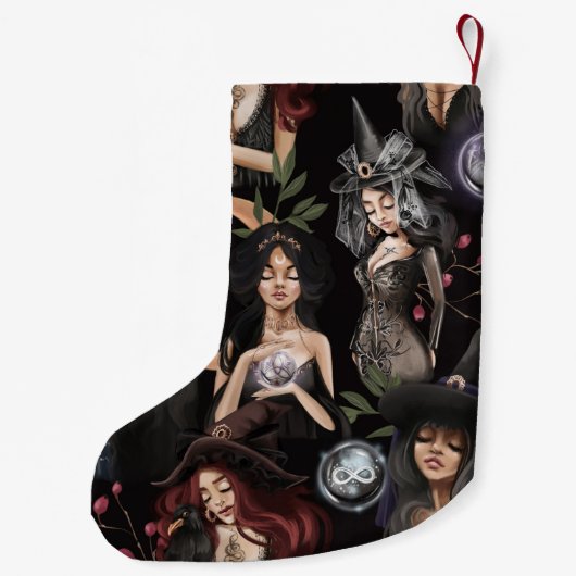 我々はあなたが燃えることができない魔女の娘だ スモールクリスマスストッキング (裏面)