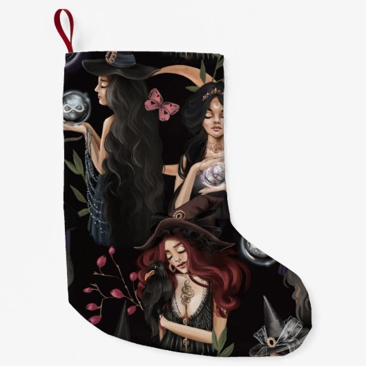 我々はあなたが燃えることができない魔女の娘だ スモールクリスマスストッキング (正面)