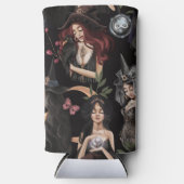 我々はあなたが燃えることができない魔女の娘だ スリム缶クーラー (正面)