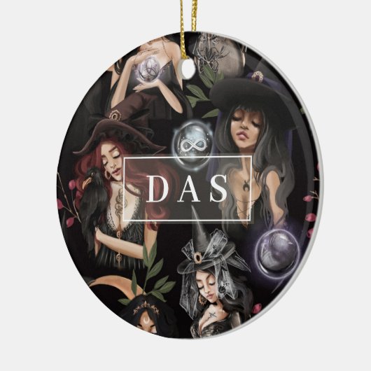 我々はあなたが燃えることができない魔女の娘だ セラミックオーナメント (左)