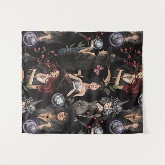 我々はあなたが燃えることができない魔女の娘だ タペストリー (正面(横))