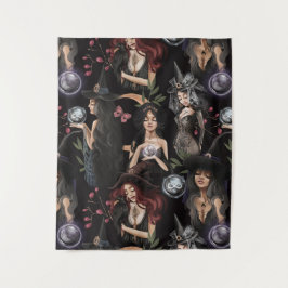 我々はあなたが燃えることができない魔女の娘だ タペストリー