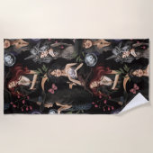 我々はあなたが燃えることができない魔女の娘だ ビーチタオル (正面)