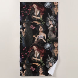 我々はあなたが燃えることができない魔女の娘だ ビーチタオル