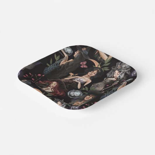 我々はあなたが燃えることができない魔女の娘だ ペーパープレート (傾斜あり)