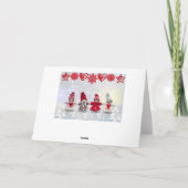 我々はあなたをメリークリスマスカードに編んだ シーズンカード (裏面)