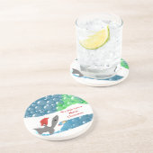 我々はあなたを陽気なクリスマスのサメのコースターで釣る コースター (側面)