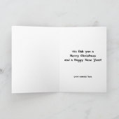 我々はあなたを陽気なクリスマス、ヴィンテージマス シーズンカード (内部)