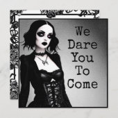 我々はあなた来に |ハローウィンパーティ 招待状 (正面/裏面)