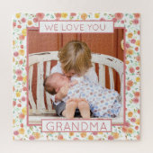 我々はおばあちゃんの花フォトパズル ジグソーパズル (縦)