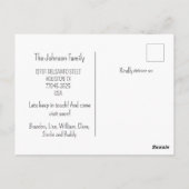 我々はおもしろいと辛辣な発表を動かした ポストカード (裏面)