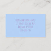 我々はおもしろいシティスカイラインホームアドレスの変更を移動 名刺 (裏面)