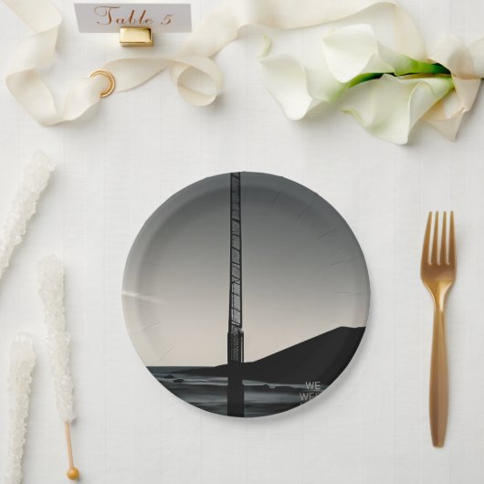 我々はここにいた紙プレート ペーパープレート (ウェディング)