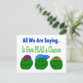 我々はことわざ与えPEASのチャンスだ ポストカード (スタンド正面)