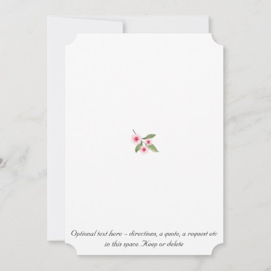 我々はさくらんぼ結婚の (裏面)