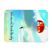 我々はすべてのtouch空、パラシュート、インスピレーション マグネット (横)