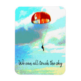 我々はすべてのtouch空、パラシュート、インスピレーション マグネット