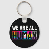 我々はすべて人間LGBTQIA+である キーホルダー (正面)
