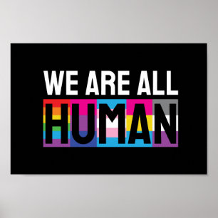 我々はすべて人間LGBTQIA+である ポスター