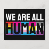 我々はすべて人間LGBTQIA+である ポストカード (正面)