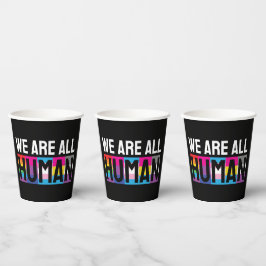我々はすべて人間LGBTQIA+である 紙コップ