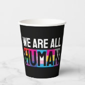 我々はすべて人間LGBTQIA+である 紙コップ (正面)