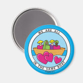 我々はすべて同じボートに乗っている1_Round Magnet 2.25インチ マグネット (正面/裏面)