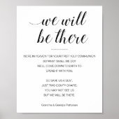 我々はそこに記念の最初の聖餐式がある ポスター (正面)