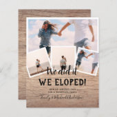 我々はそれを実行したエロペメント写真ウェディングレセプションバジェット (正面/裏面)