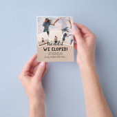 我々はそれを実行したエロペメント写真ウェディングレセプションバジェット チラシ (手)