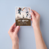 我々はそれを実行したエロペメント写真ウェディングレセプションバジェット チラシ (手)