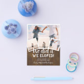 我々はそれを実行したエロペメント写真ウェディングレセプションバジェット チラシ (シングル)