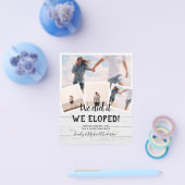 我々はそれを実行したエロペメント写真ウェディングレセプションバジェット チラシ (シングル)