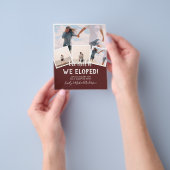 我々はそれを実行したエロペメント写真ウェディングレセプションバジェット チラシ (手)