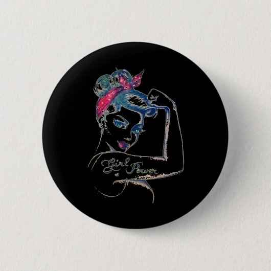我々はそれを治すことができるロージーリベーター乳癌の少女P 缶バッジ (正面)