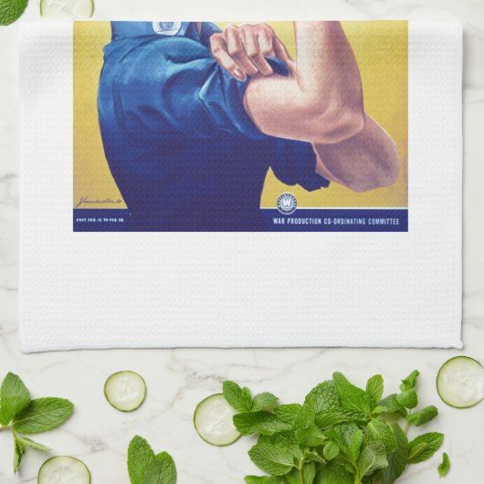 我々はそれを行うことができるリベッターの州をロージー統一された キッチンタオル (折り畳み)