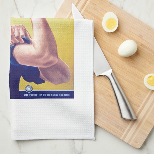 我々はそれを行うことができるリベッターの州をロージー統一された キッチンタオル (四つ折り)