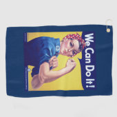 我々はそれを行うことができるリベッターの州をロージー統一された ゴルフタオル (横)