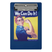 我々はそれを行うことができるリベッターの州をロージー統一された ミニクリップボード (正面)