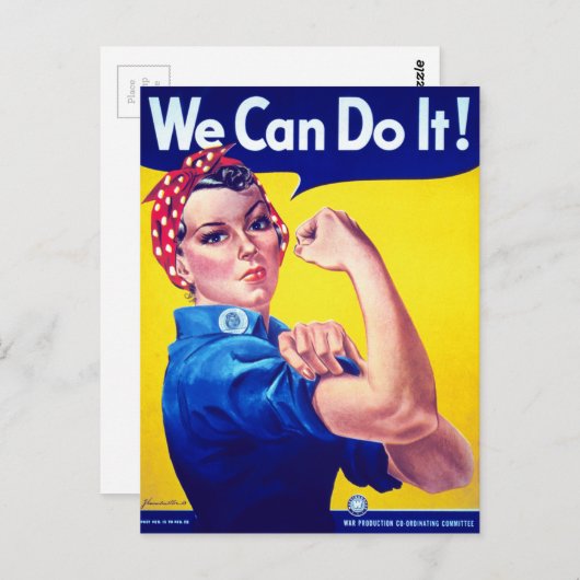 我々はそれを行うことができるリベッターをロージー ポストカード (正面/裏面)