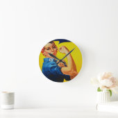 我々はそれを行うことができるリベッターをロージー ラウンド壁時計 (ホーム)