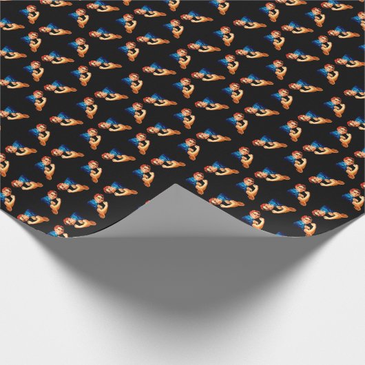 我々はそれを行うことができるリベッターをロージー ラッピングペーパー (角)